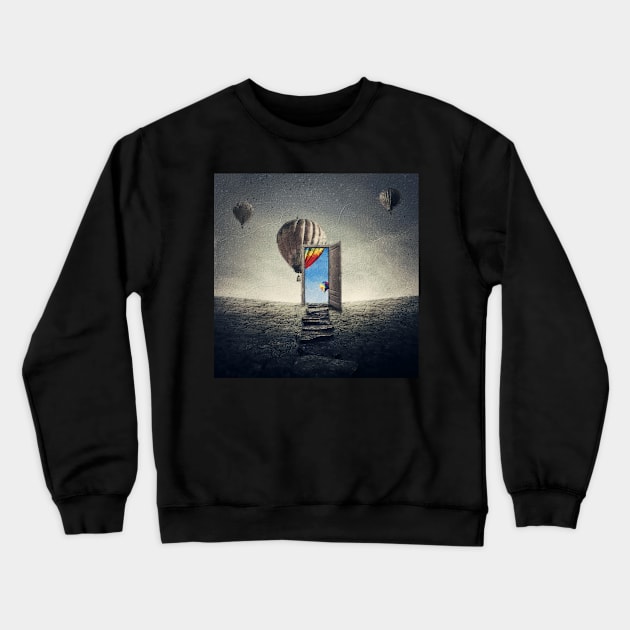 the world next door Crewneck Sweatshirt by psychoshadow